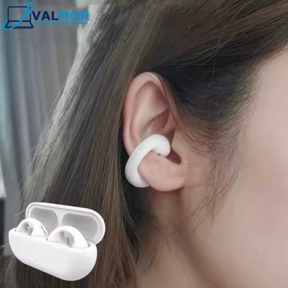 Auriculares inalámbricos con clip abierto, batería de larga duración